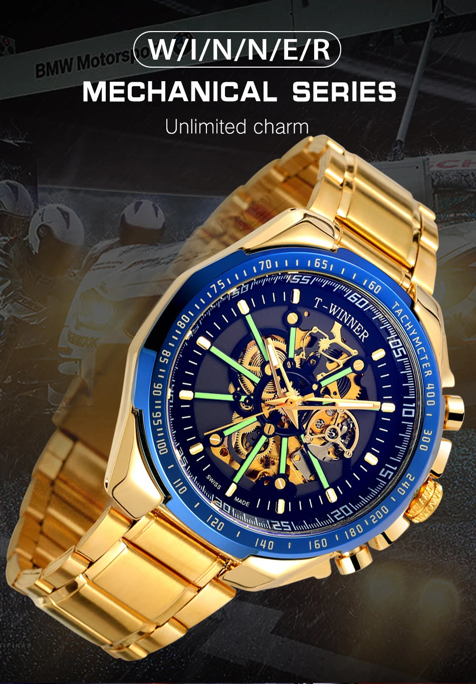 2026 Winner Official Automatic Mechanical Watch – Luxury Meets Power & Precision