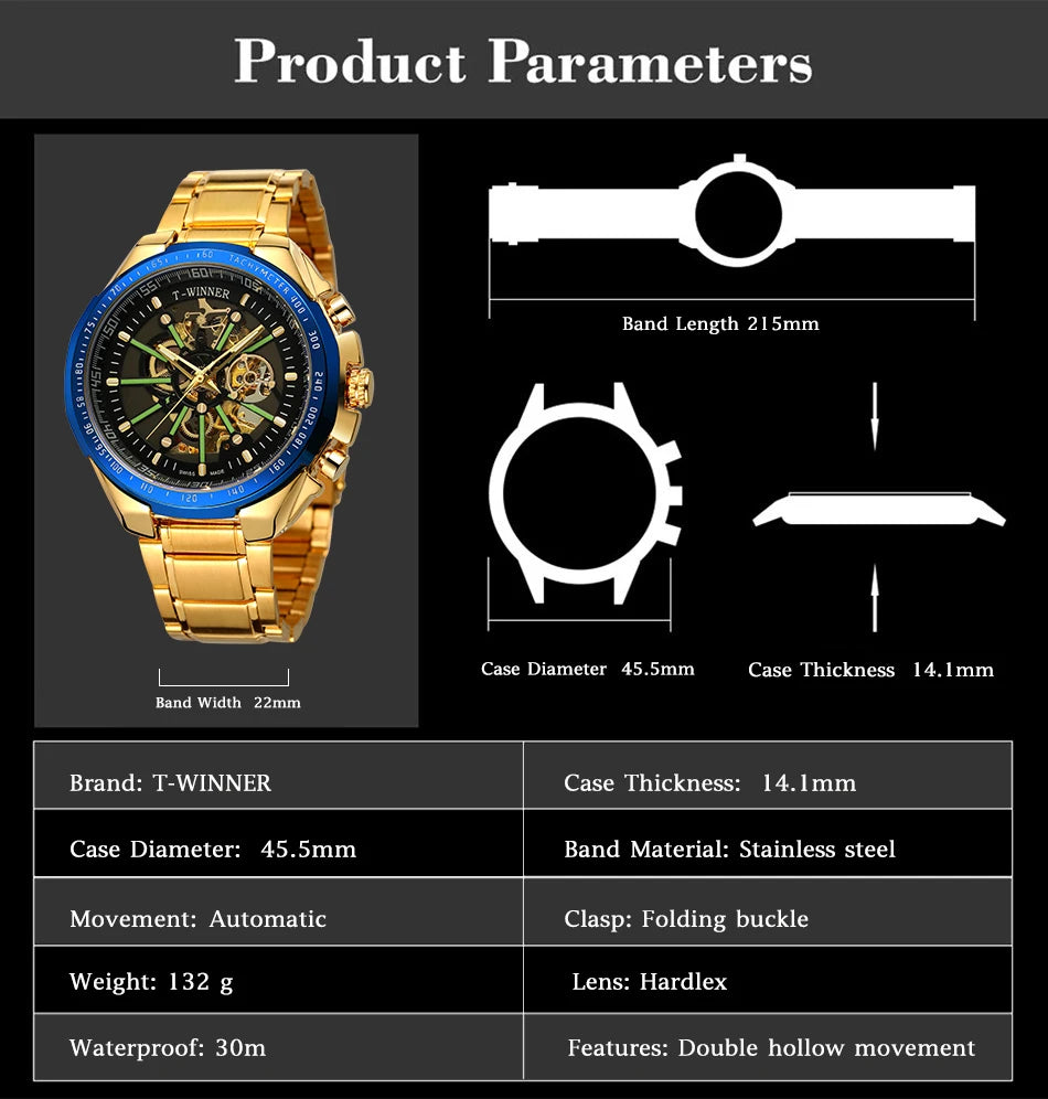 2026 Winner Official Automatic Mechanical Watch – Luxury Meets Power & Precision