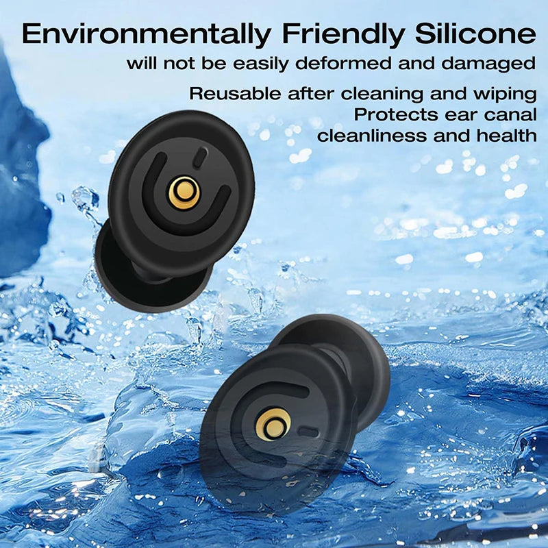 Ear Plugs for Noise Reduction Ear Protection Reusable Silicone Ear Plugs Swimming Ear Plug Sleeping
